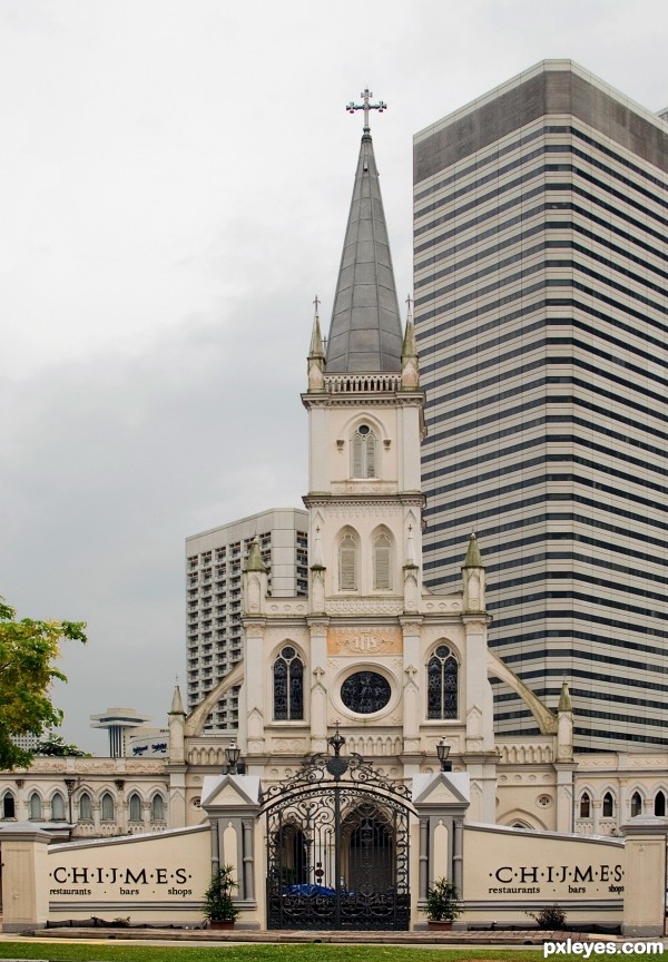 Church and High Rise